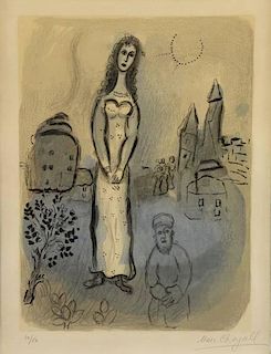 CHAGALL, Marc. Lithograph "Esther".