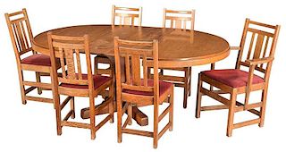 Limbert Arts and Crafts Dining Table and Chairs