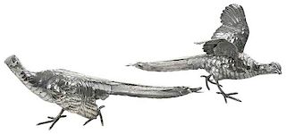 Pair of Continental Silver Birds