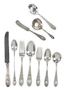 Fontaine Sterling Flatware, 93 Pieces
