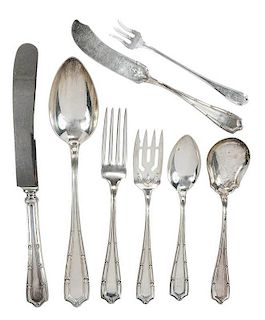Alvin Francis I Sterling Flatware, 48 Pieces