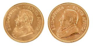 Two Krugerrand Gold Coins