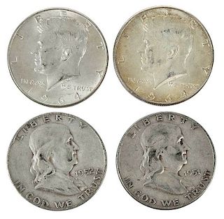 1,070 Silver Half Dollars