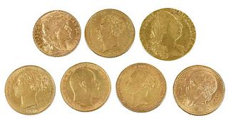 Seven Foreign Gold Coins