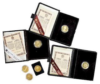 14 Canadian Gold Commemorative Coins