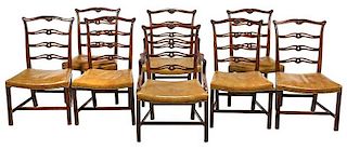 Set of Eight George III Style Dining Chairs