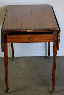 Antique Satinwood Pembroke Table With