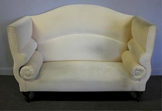 GEORGE SMITH. Upholstered Decorative Loveseat.
