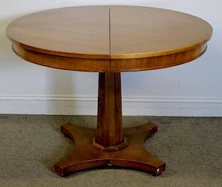 Vintage Split Pedestal Center Table.