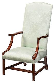 An American Federal Mahogany Lolling Chair