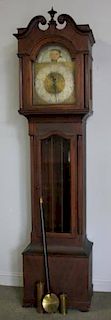 TIFFANY & Co . Mahogany Tallcase Clock.