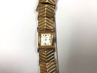 Lady's 14K Yellow Gold Geneva Watch