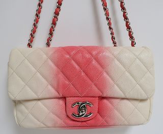 Chanel Bicolor East West Flap Handbag