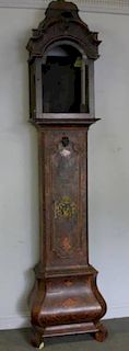 Antique Continental Tallcase Clock Case.