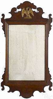 Chippendale mahogany mirror, ca. 1800, 31'' h.