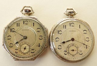 Two E. Howard & Co Thin Model 10 Pocket Watches