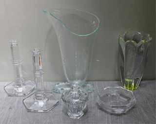 Decorative Glass Lot Including Baccarat, Versace,