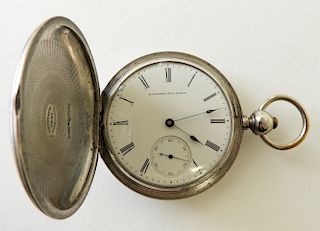 E. Howard & Co Coin Silver Pocket Watch