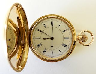 Ornate 18K Yellow Gold Pocket Watch