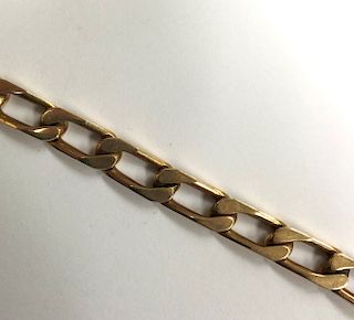 Elongated Link Bracelet - 14K Yellow Gold