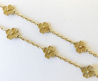 Vintage Van Cleef & Arpels Alhambra 18K Necklace
