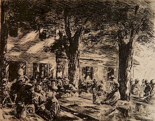 Max Liebermann etching