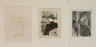 Henri de Toulouse-Lautrec 3 lithographs