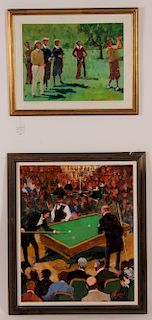 Ted Jaslow, Billiard Tournament,Foursome, O/B