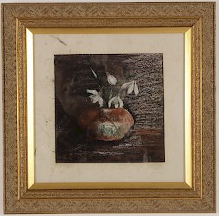 David Burliuk, 1882-1967, 'Floral Still Life', Pastel
