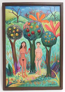 Frtizner Alphonse, Haitian, Adam and Eve, O/C
