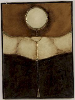 John Kiraly, 20th C., Brown Abstract, M/M