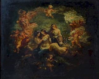 Narcisse V. Diaz de la Peña Oil Painting / Panel
