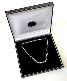 18K 11.00ct Diamond Choker Necklace