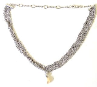 CALGARO 18K White Gold Pearl Necklace