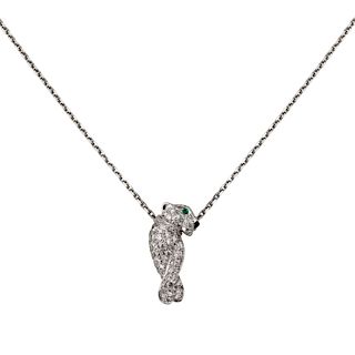 Cartier 18K Panther Diamond Necklace