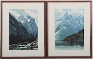 Roy Kerswill -  Mountain Scenes Watercolors