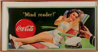 Coca-Cola Color Litho Poster, "Mind Reader"