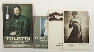 4 Posters: Tolstoy, Flaubert, 2 Drtikol