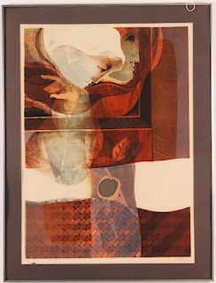 Alvar Sunol -  Abstract lithograph