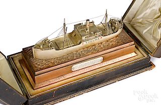 John Wanamaker presentation Thelma ship model