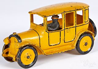 Hubley cast iron yellow cab