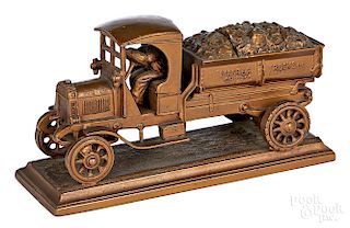 Ronson Master Trucks coal delivery truck inkwell