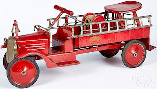 Keystone pressed steel Ride-em Fire Truck