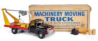 Marx tin lithograph machinery moving truck