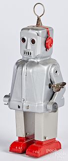 Japanese tin wind-up Sparky robot