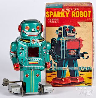 Japanese Frankonia Sparky Robot wind-up
