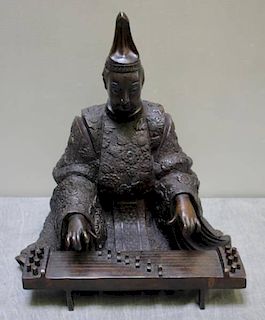 Bronze Japanese Meiji Seated Figure.