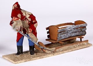 German composition Belsnickle with sleigh