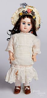 French bisque head mystery doll M5