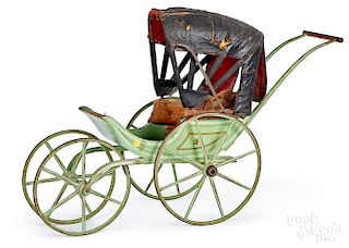 Early painted doll carriage